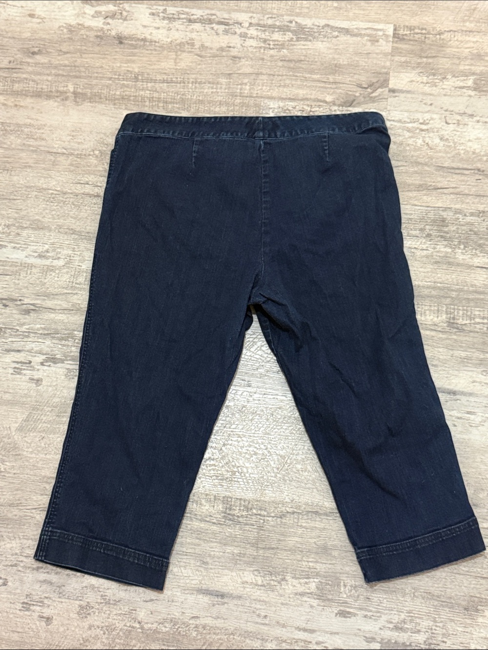 LRL Lauren Jeans Co Navy Cropped Sailor-Button Jeans - Picture 4 of 4